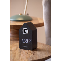 Budík Cuckoo LED Karlsson KA6061BK, 16cm